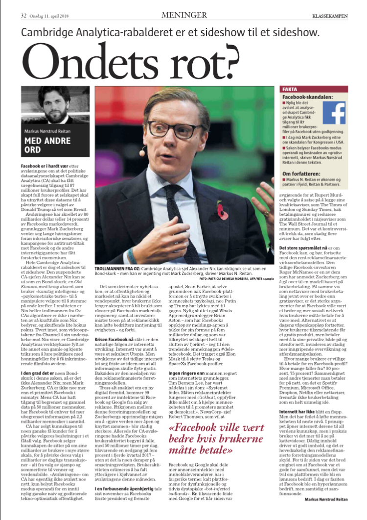 Facebook en samfunnsfiende